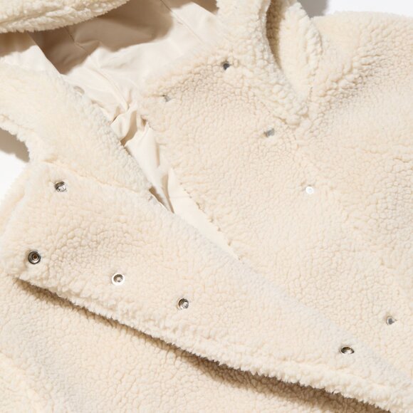 Faux Shearling Jacket with a Hood from Zara🤍🐻 - Picture 4 of 4